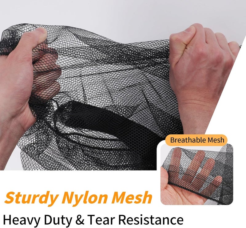 Hoiny Extra Large Mesh Ball Bag, Heavy Duty Drawstring Storage Bag, 24" x 36" Hold 8-10 Soccer Basketball Volleyball Football, Sports Equipment Sack Net Bags with Shoulder Strap and Pocket for Coaches - Image 3